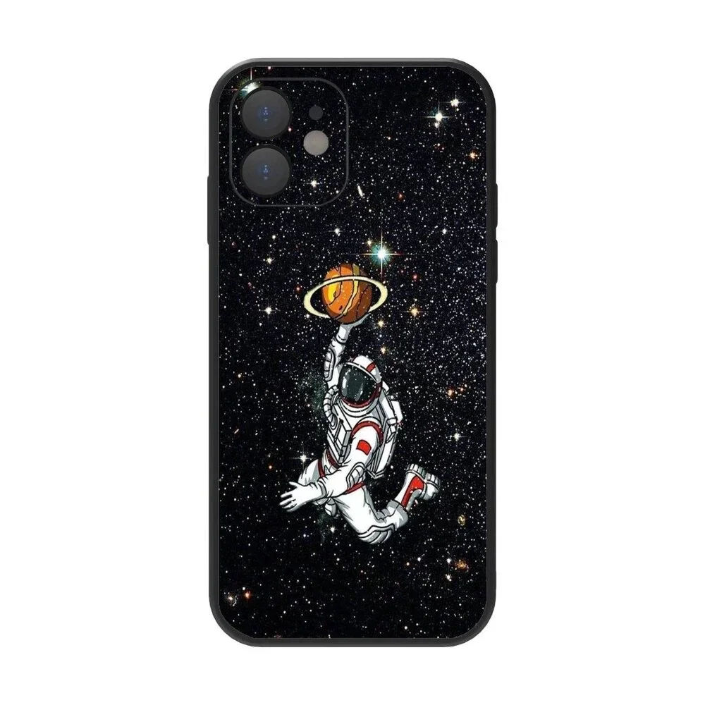 Astronauts iPhone 11 Case dunk basketball‎ black NEW space NASA